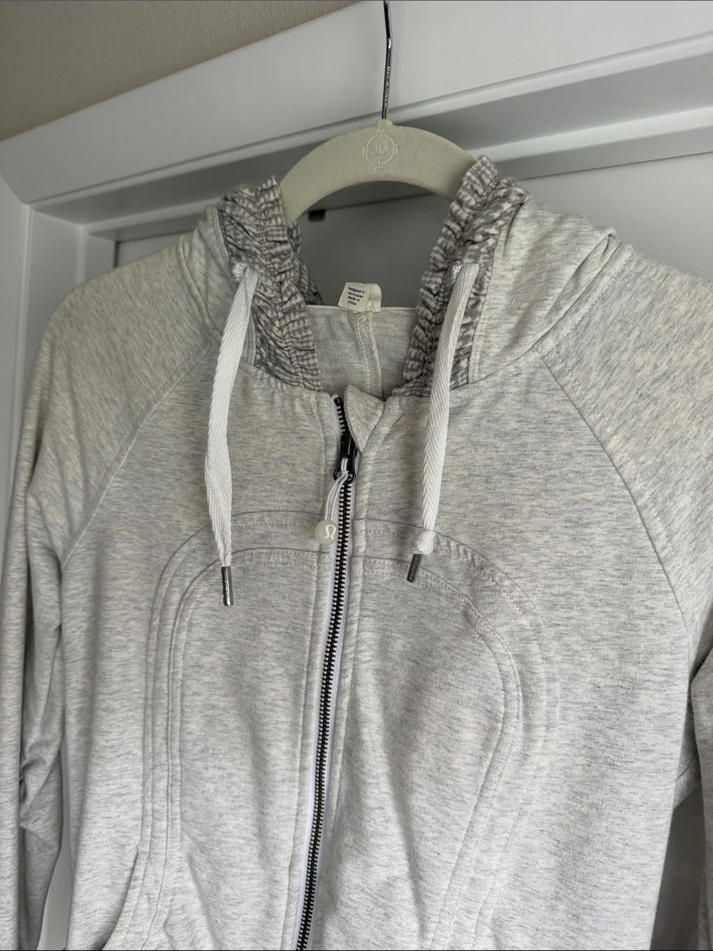 Lululemon Heather Gray Full-Zip Hooded Jacket